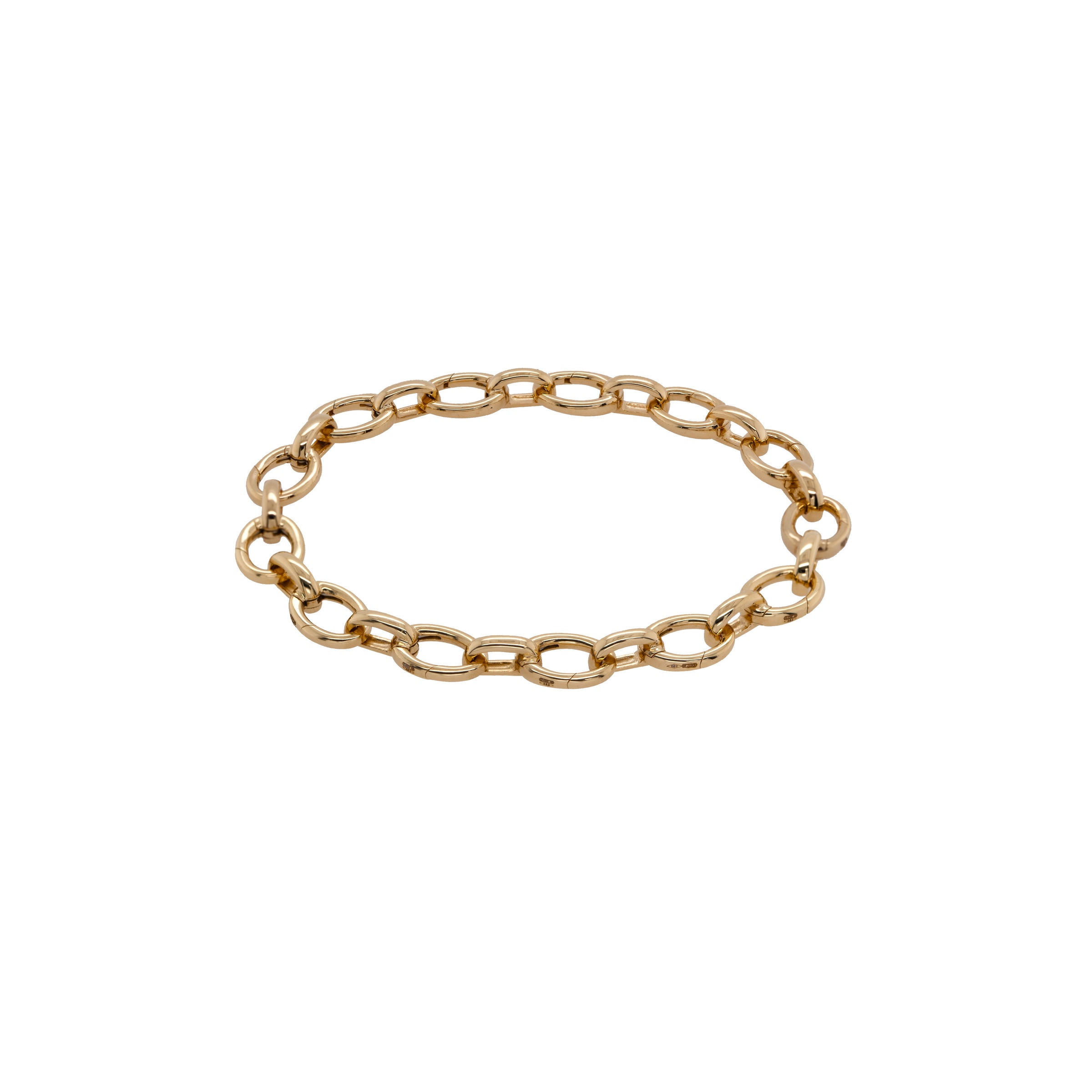OVAL LINK CHARM BRACELET