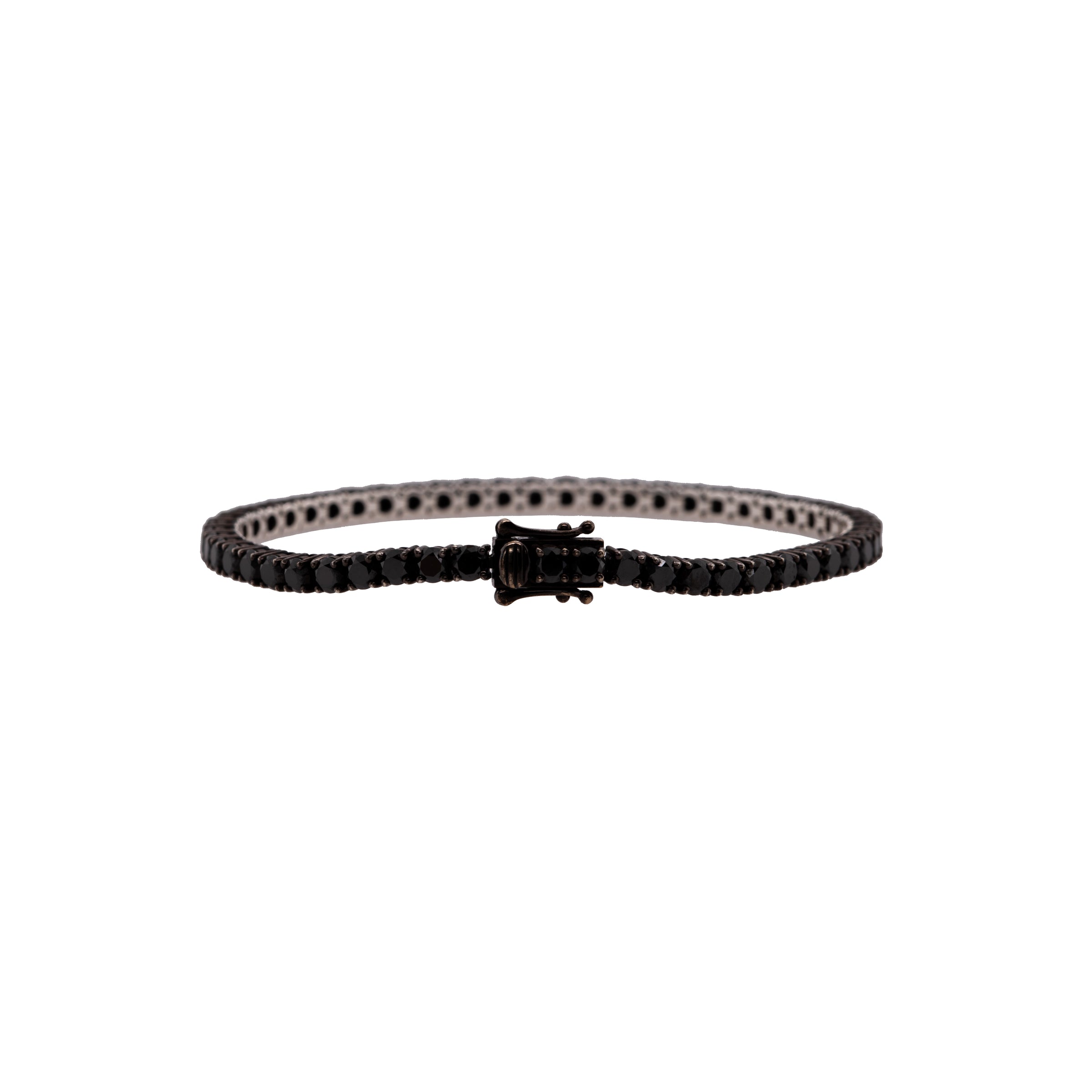 3MM BLACK DIAMOND TENNIS BRACELET