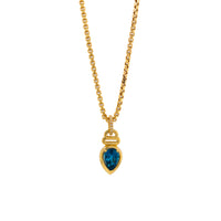 LONDON BLUE TOPAZ TEARDROP PENDANT