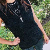 CURVED OPEN BAR DIAMOND NECKLACE - Bridget King Jewelry