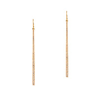 LARGE DIAMOND TEARDROP & DIAMOND STICK EARRINGS - Bridget King Jewelry