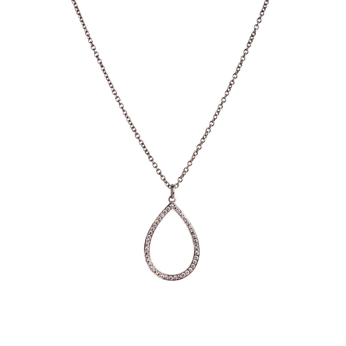 DIAMOND TEARDROP NECKLACE - Bridget King Jewelry