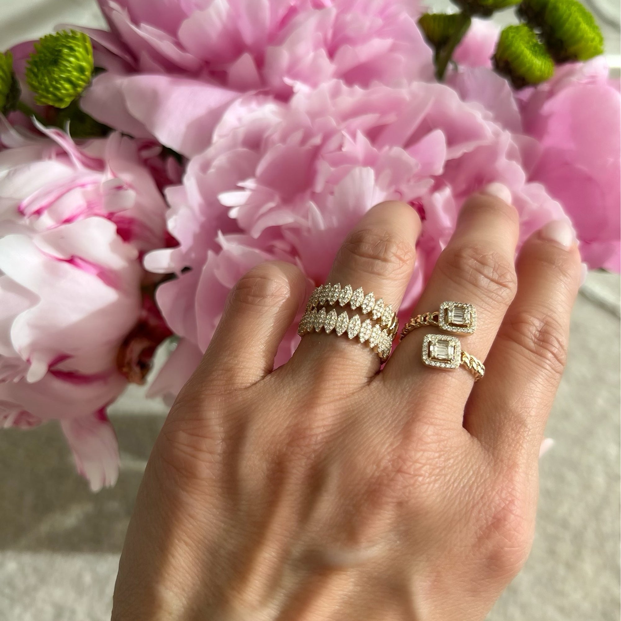 PAVÉ MARQUISE STACKABLE RING