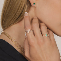 DECO EMERALD RING