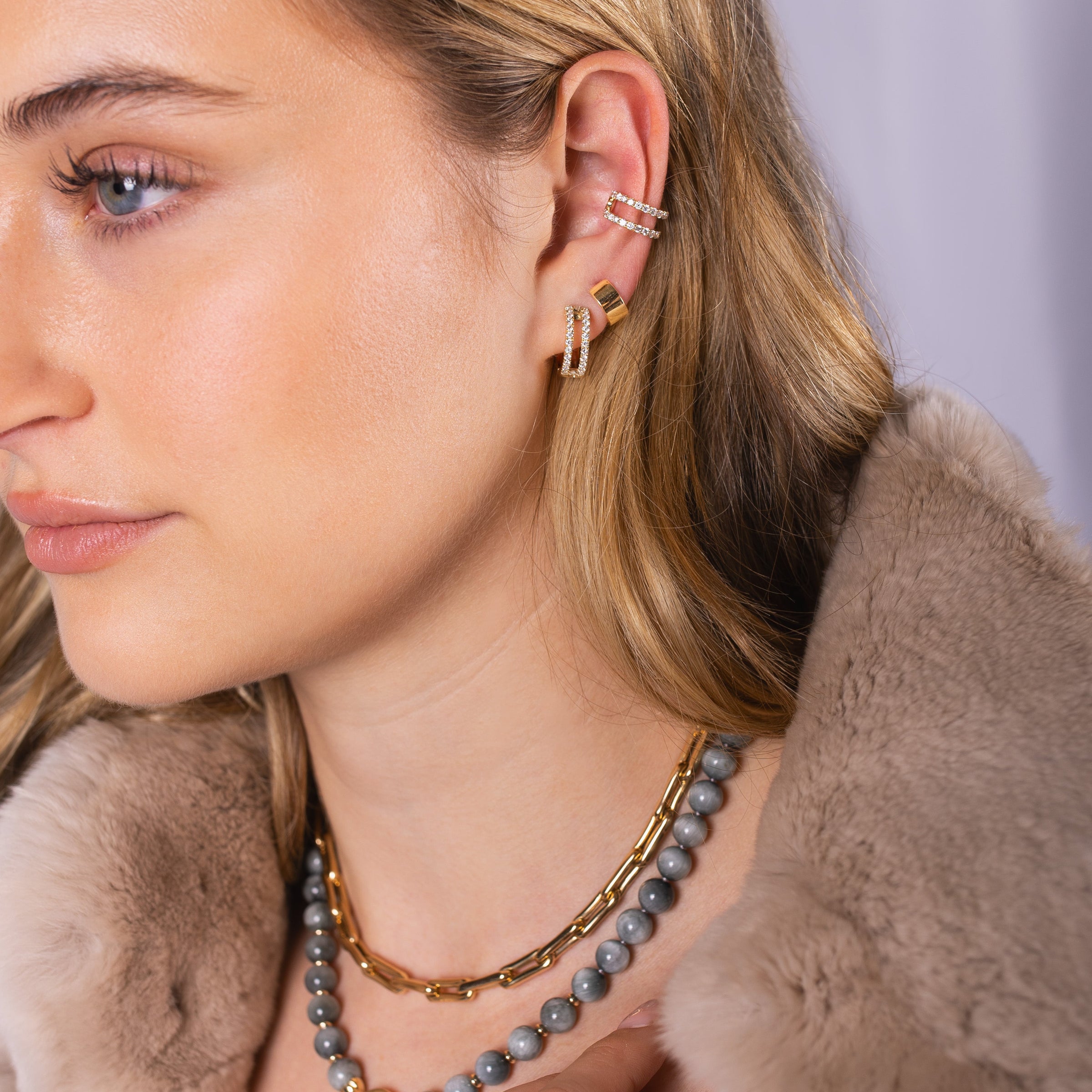 LUXE OPEN BAR DIAMOND HUGGIES