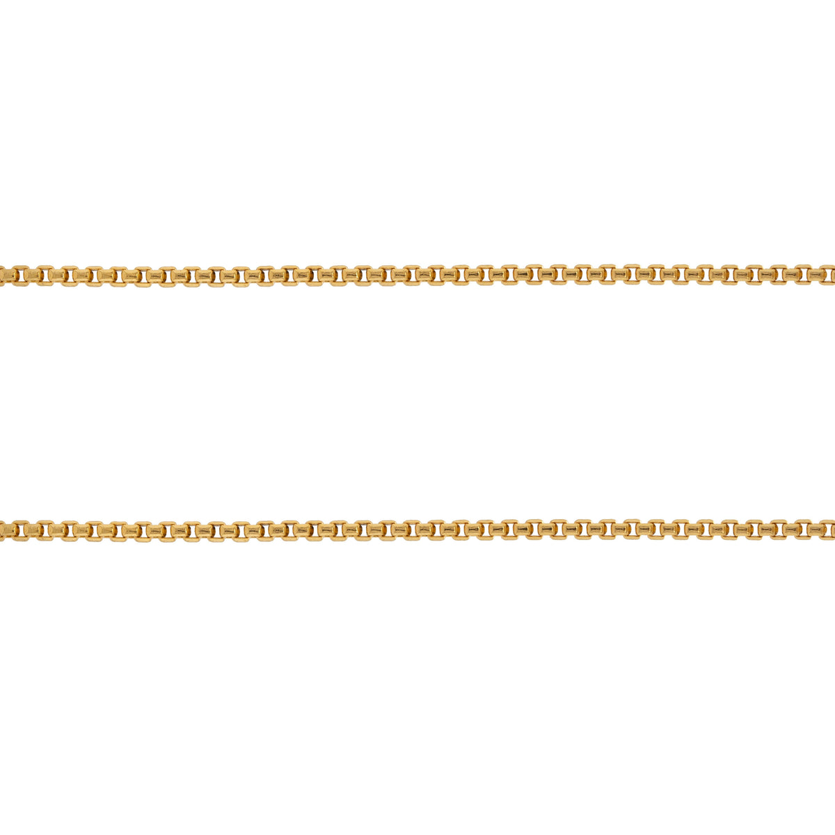 2mm Box Chain: 14K gold box chain
