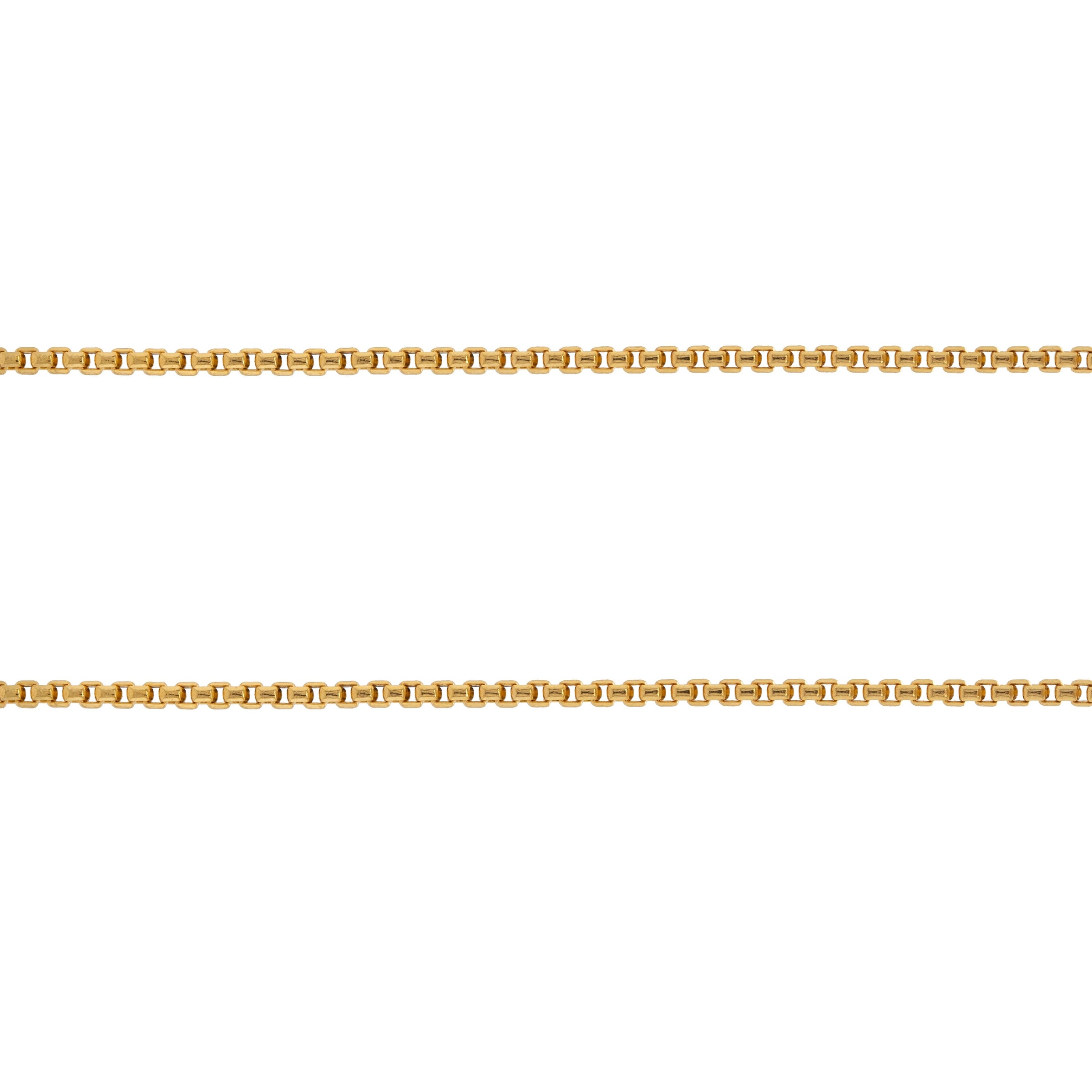2mm Box Chain: 14K gold box chain