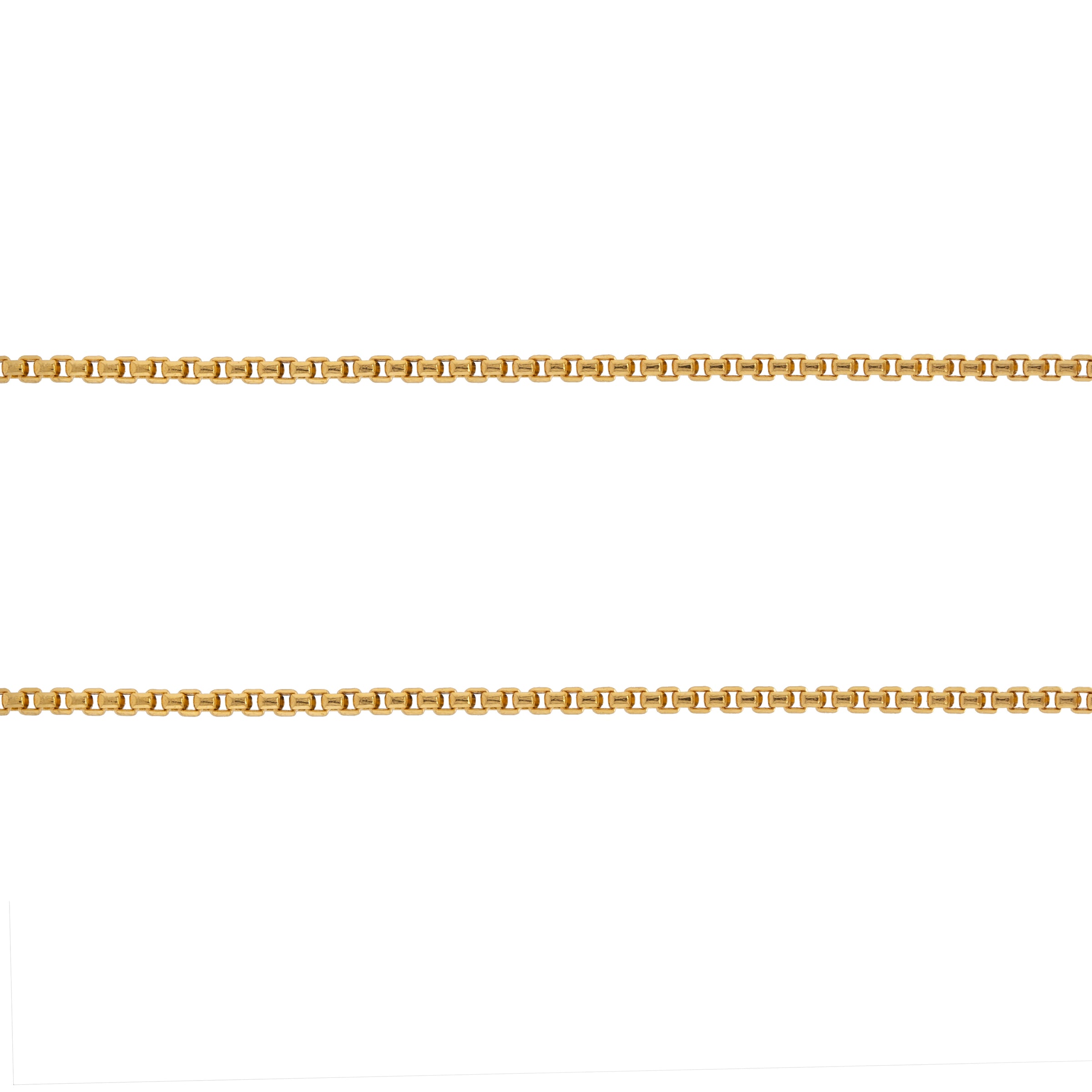 2mm Box Chain: 14K gold box chain