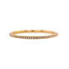 3mm Diamond Stretch Tennis Bracelet, 14K yellow gold,  on a white background