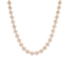 8.5-9mm Akoya Pearl Necklace: Pearl necklace on a white background