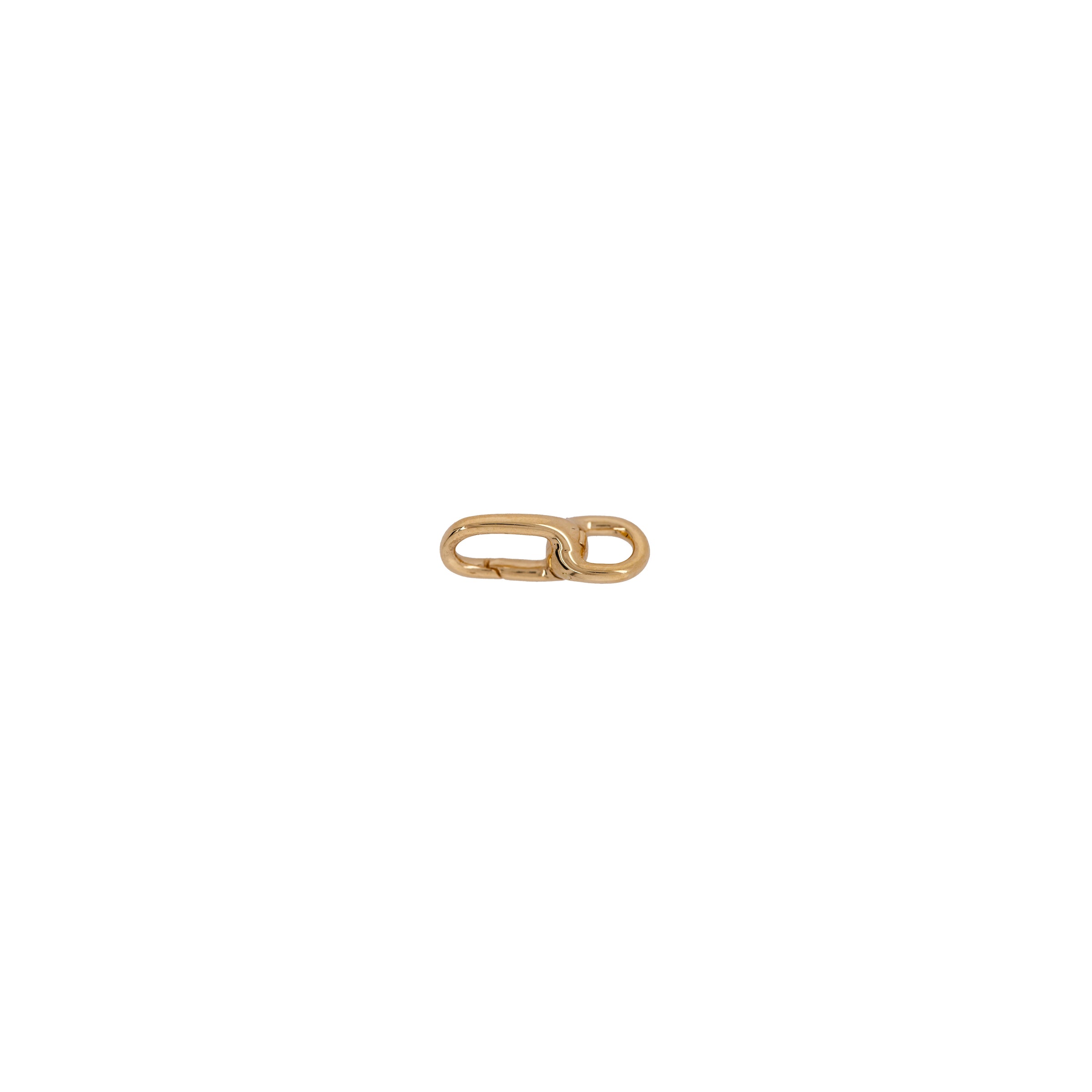 Baby Timeless Double-linked Charm clasp, A 14K gold double-link charm clasp.
