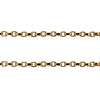 Chubby Oval Link Chain: A 14K gold oval link chain necklace with a lobster clasp fastening, displayed on a white background.
