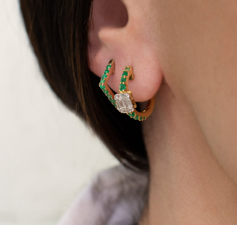 EMERALD ANGULAR HUGGIES