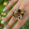 SMOKY QUARTZ COCKTAIL RING