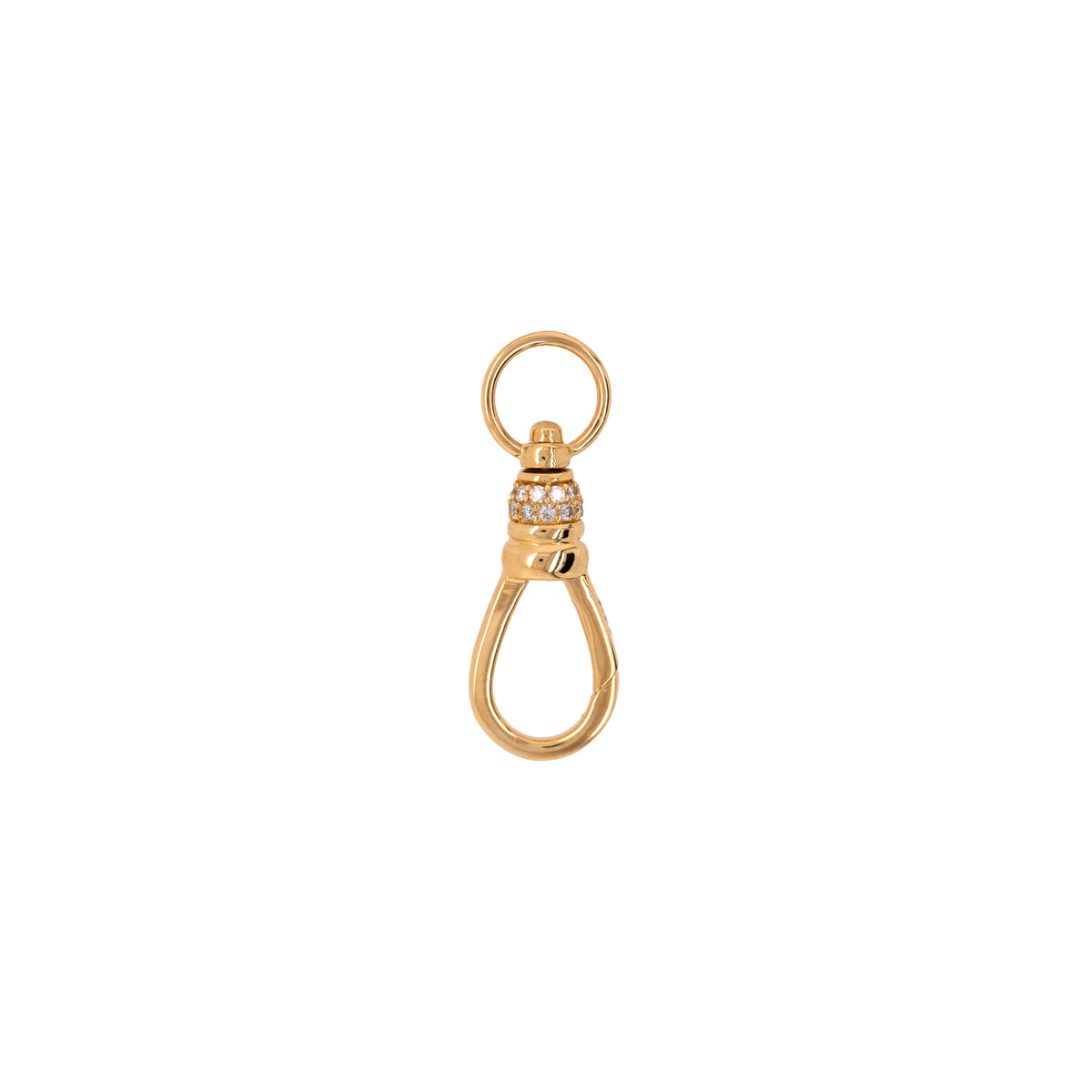 Diamond Albert Swivel Clasp on a white background