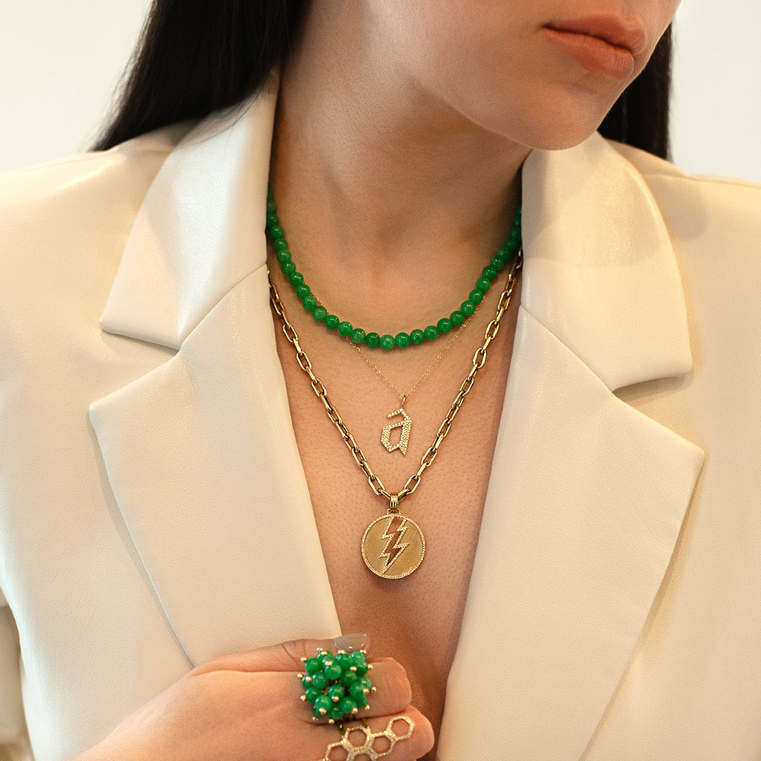 BURMESE JADE NECKLACE 18"