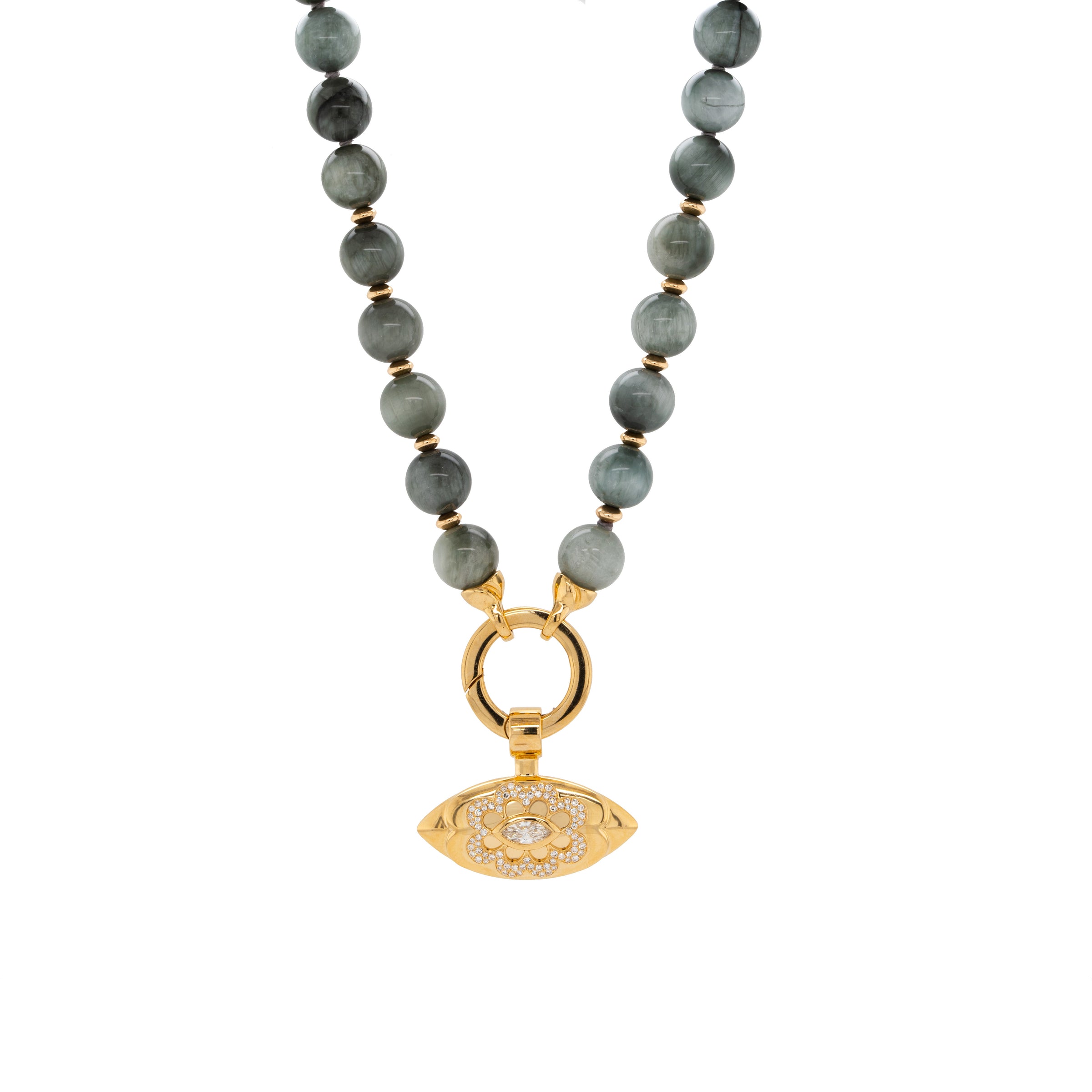 FLORAL EVIL EYE AMULET
