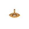 Back of Floral_Evil_Eye_Amulet, 14K gold pendant in white background