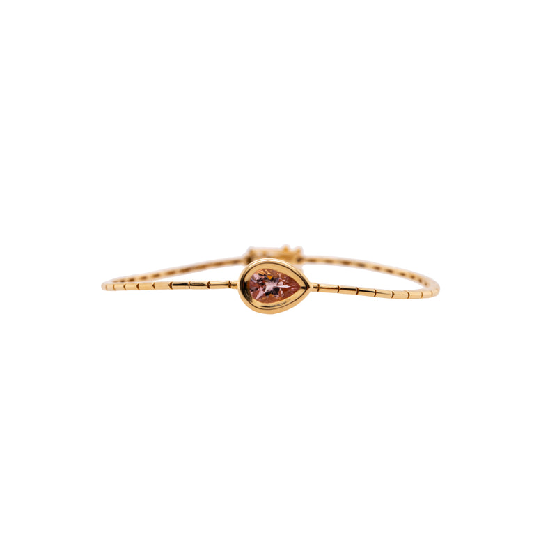 MORGANITE LIQUID TEARDROP BRACELET