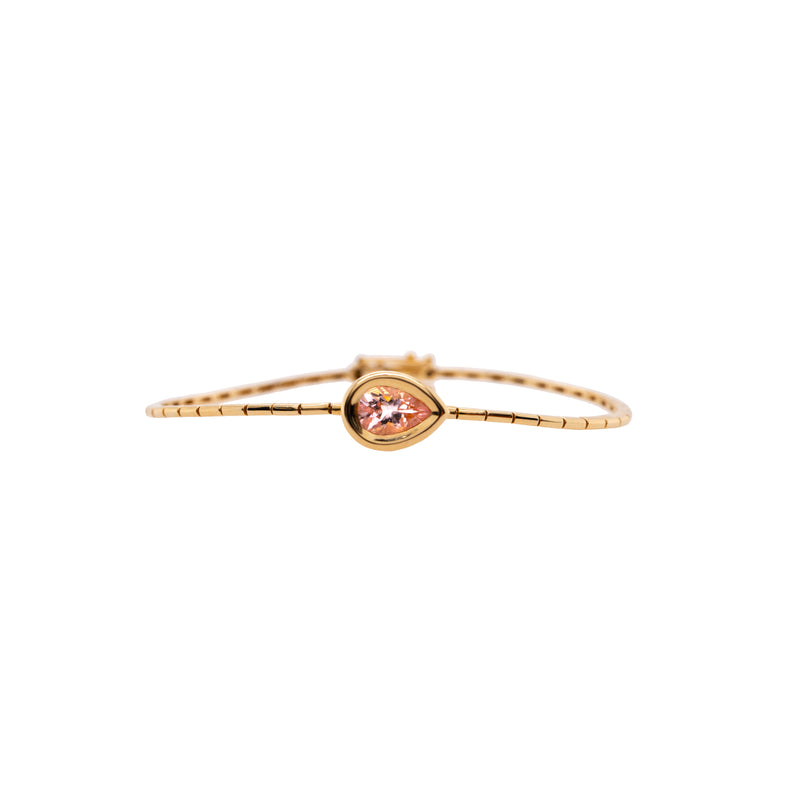 MORGANITE LIQUID TEARDROP BRACELET