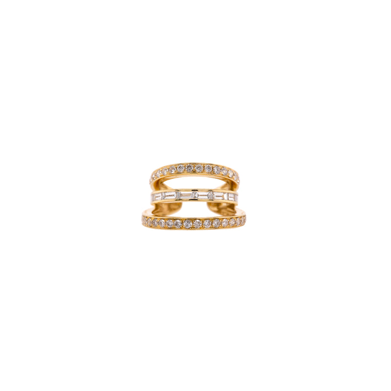 DECO DIAMOND EAR CUFF