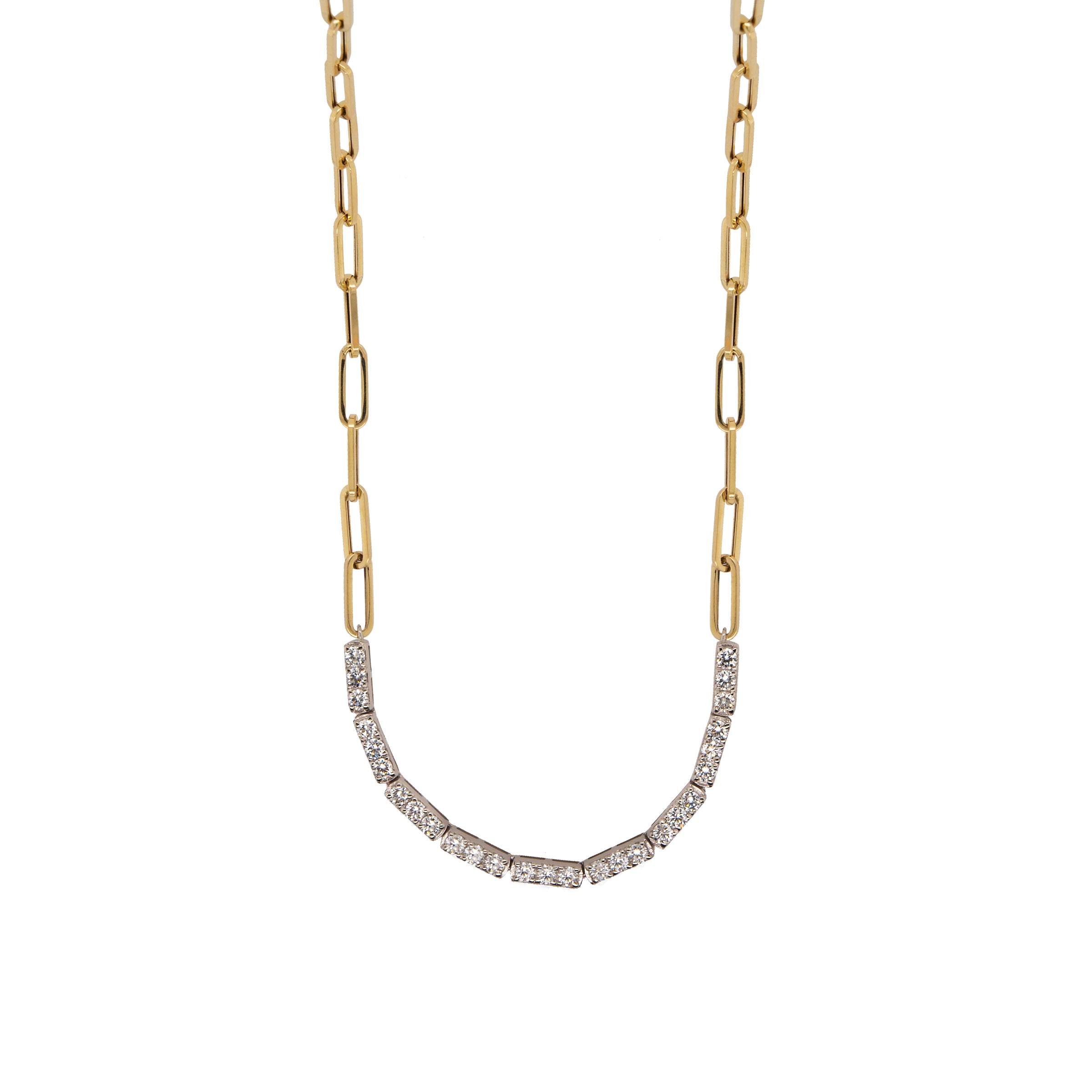 DIAMOND ROW NECKLACE