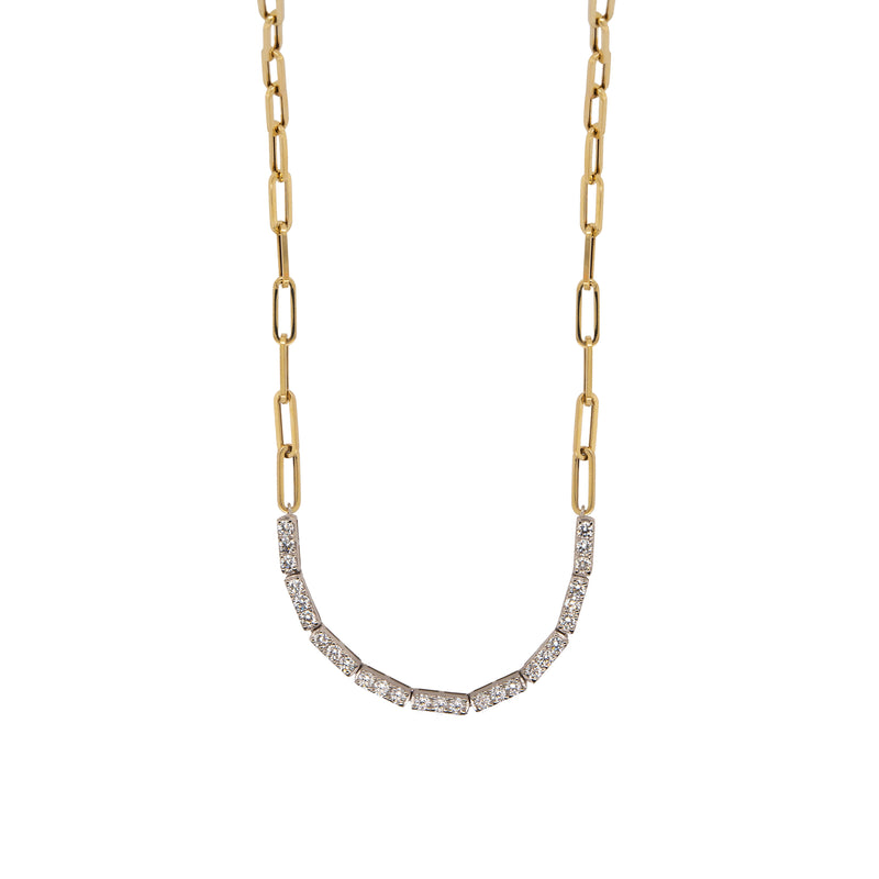 DIAMOND ROW NECKLACE