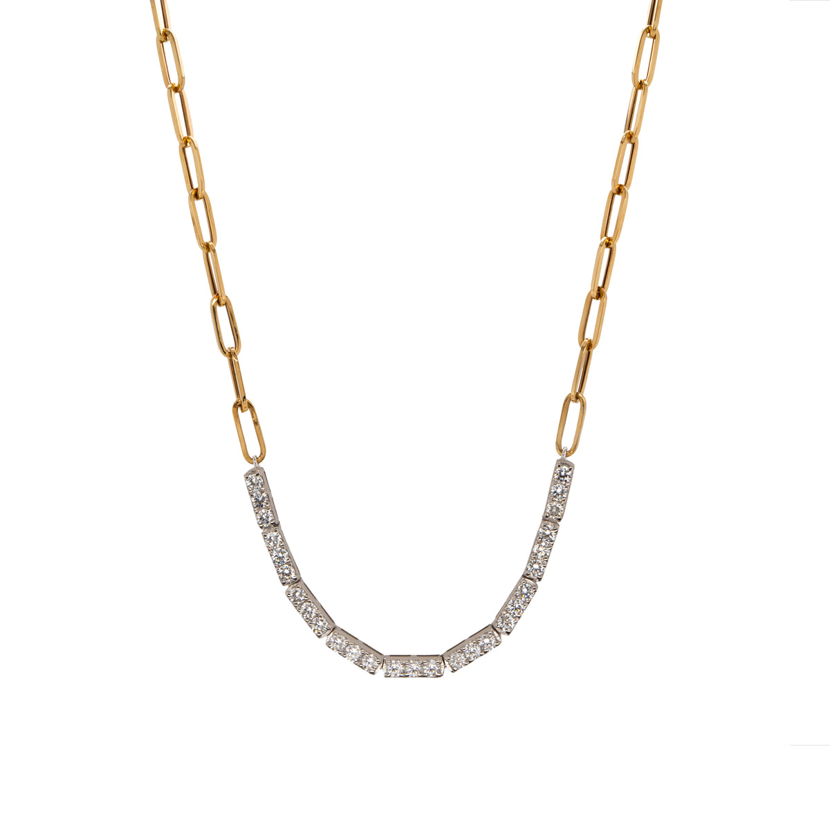DIAMOND ROW NECKLACE