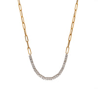DIAMOND ROW NECKLACE