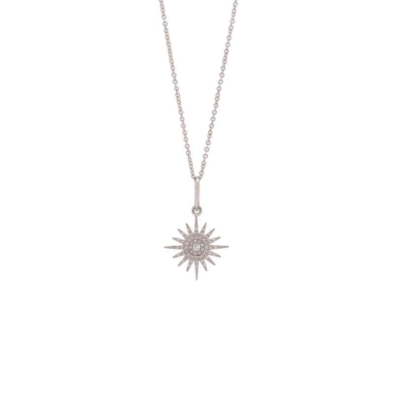 SMALL SUNBURST DIAMOND PENDANT