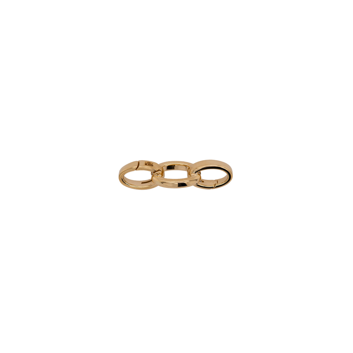 OVAL TRIPLE-LINK CHARM CLASP