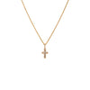 SMALL BAGUETTE DIAMOND CROSS