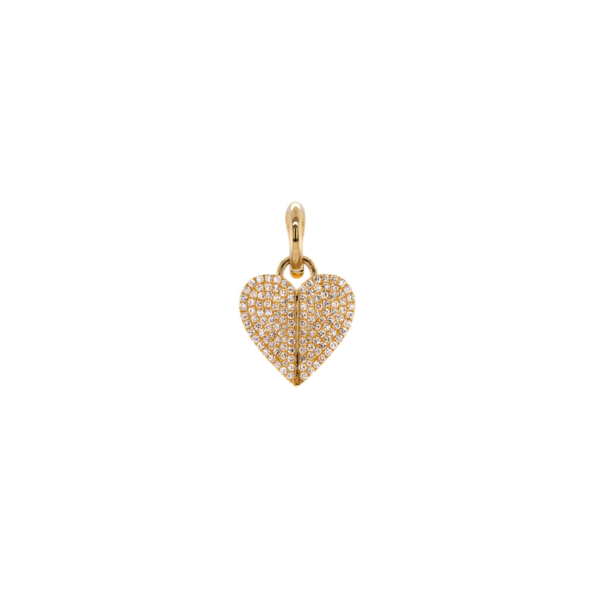 DIAMOND FOLDED HEART PENDANT