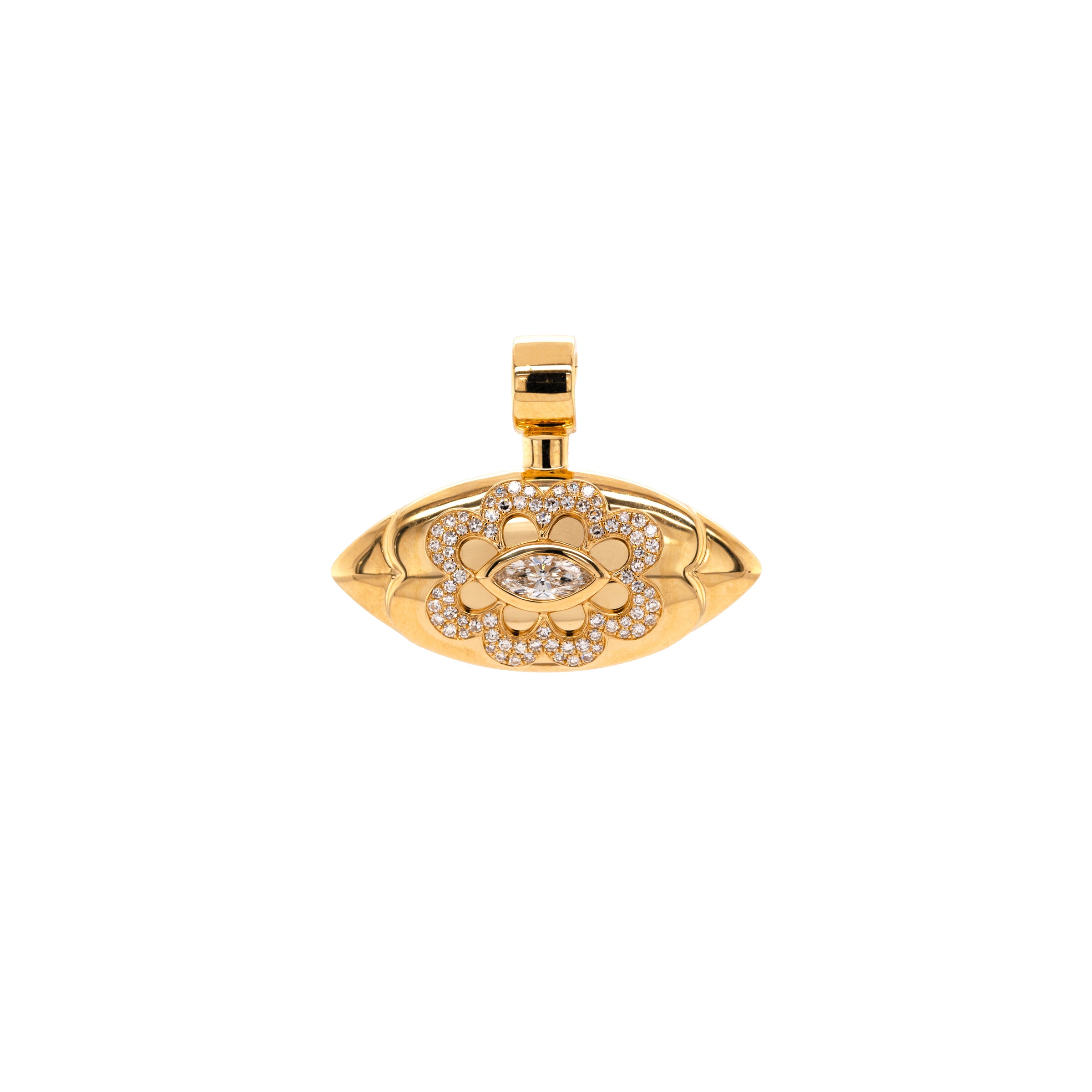 FLORAL EVIL EYE AMULET