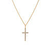 BEZEL-SET DIAMOND CROSS