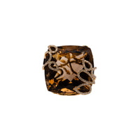 SMOKY QUARTZ COCKTAIL RING