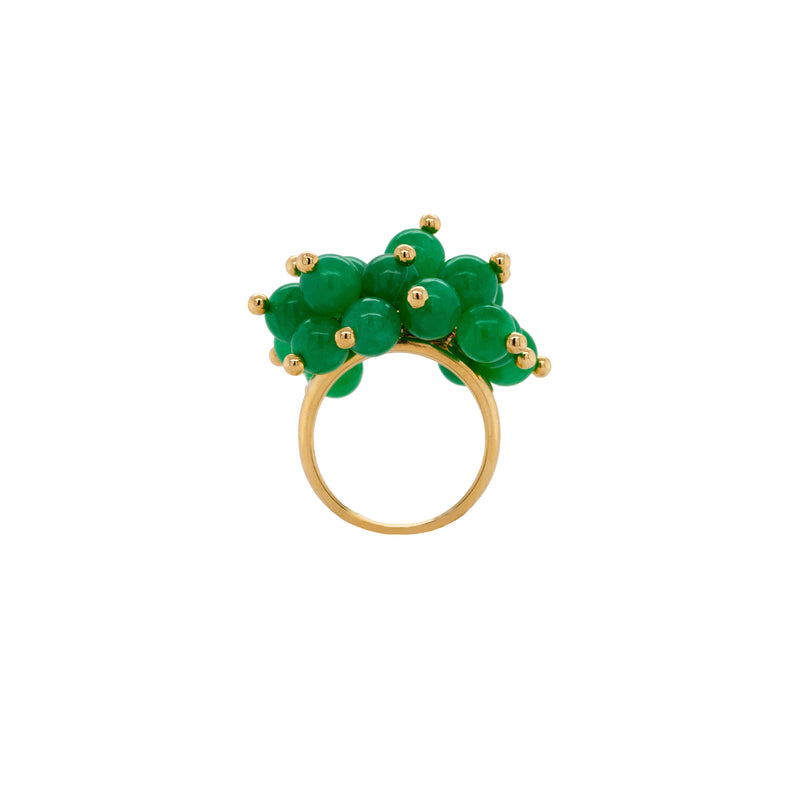 BURMESE JADE POM POM RING