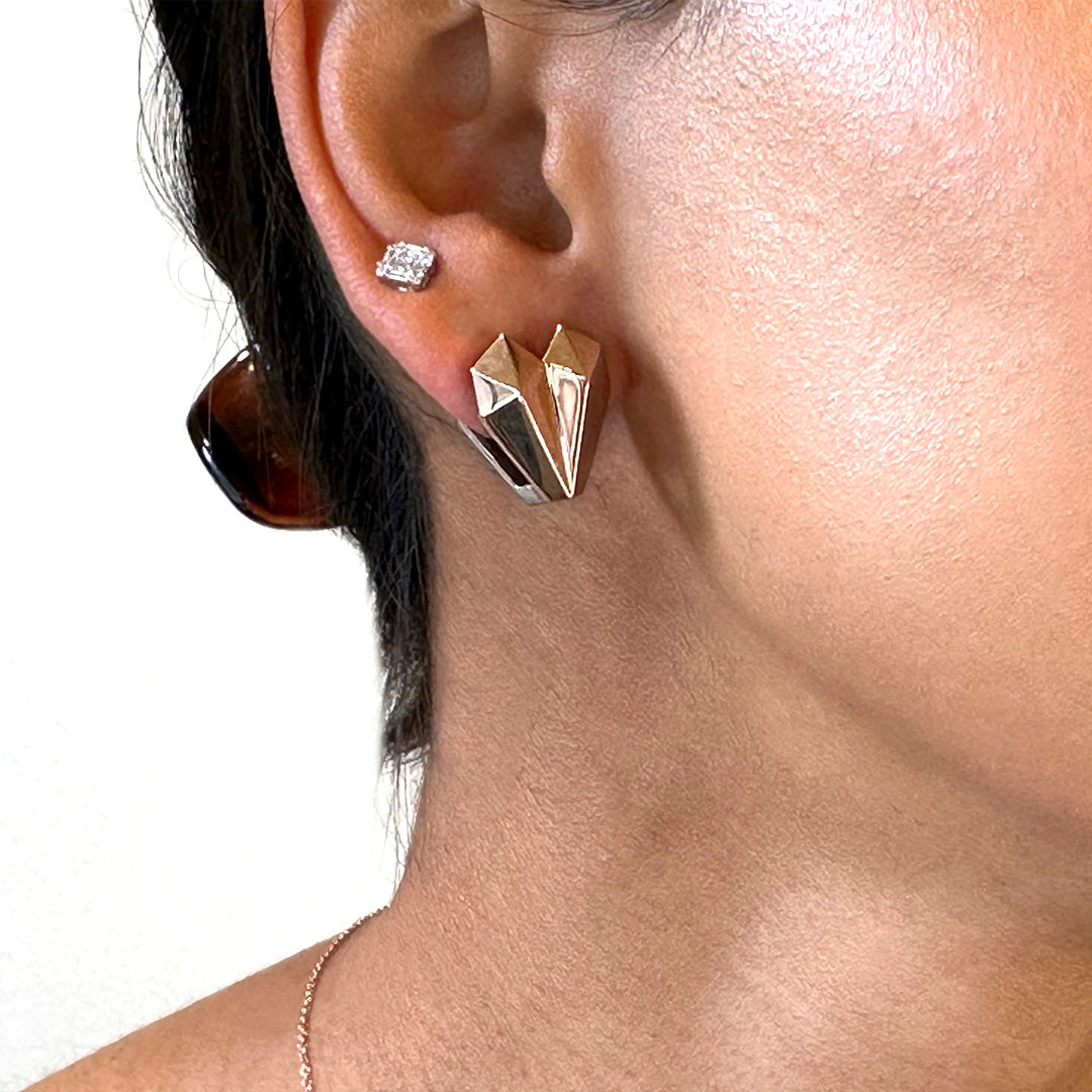 DOUBLE SIDED ANGULAR HEART HUGGIES