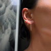 3 DIAMOND CHAIN EARRINGS