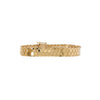 Liquid Prism Bracelet: A 14K gold bracelet with a geometric honeycomb pattern, featuring a box clasp fastening.