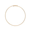 Open Ended Choker, 14K gold choker on a white background