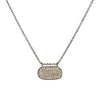 OBLONG PAVÉ DIAMOND NECKLACE