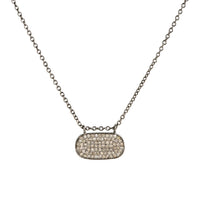 OBLONG PAVÉ DIAMOND NECKLACE
