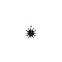 SMALL BLACK DIAMOND STARBURST PENDANT