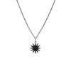 SMALL BLACK DIAMOND STARBURST PENDANT