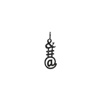 AMPERSAND BLACK DIAMOND PENDANT