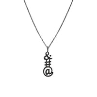AMPERSAND BLACK DIAMOND PENDANT