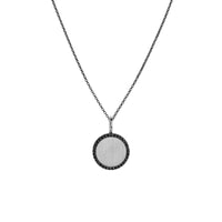 ROUND BLACK DIAMOND PENDANT