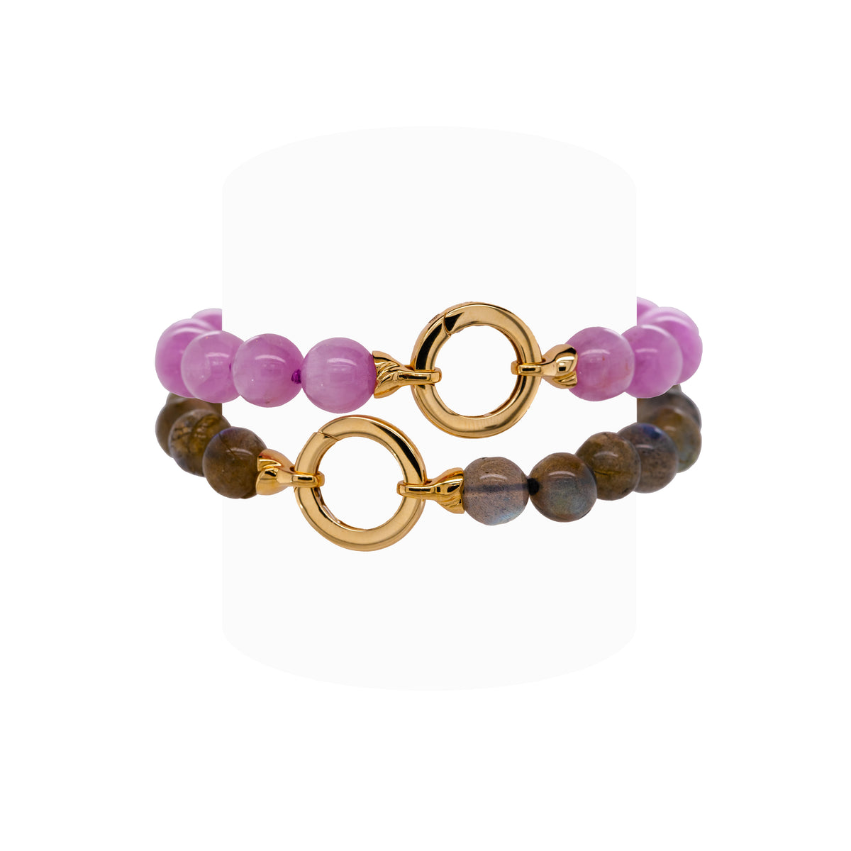 The Labradorite Bracelet and Kunzite Bracelet