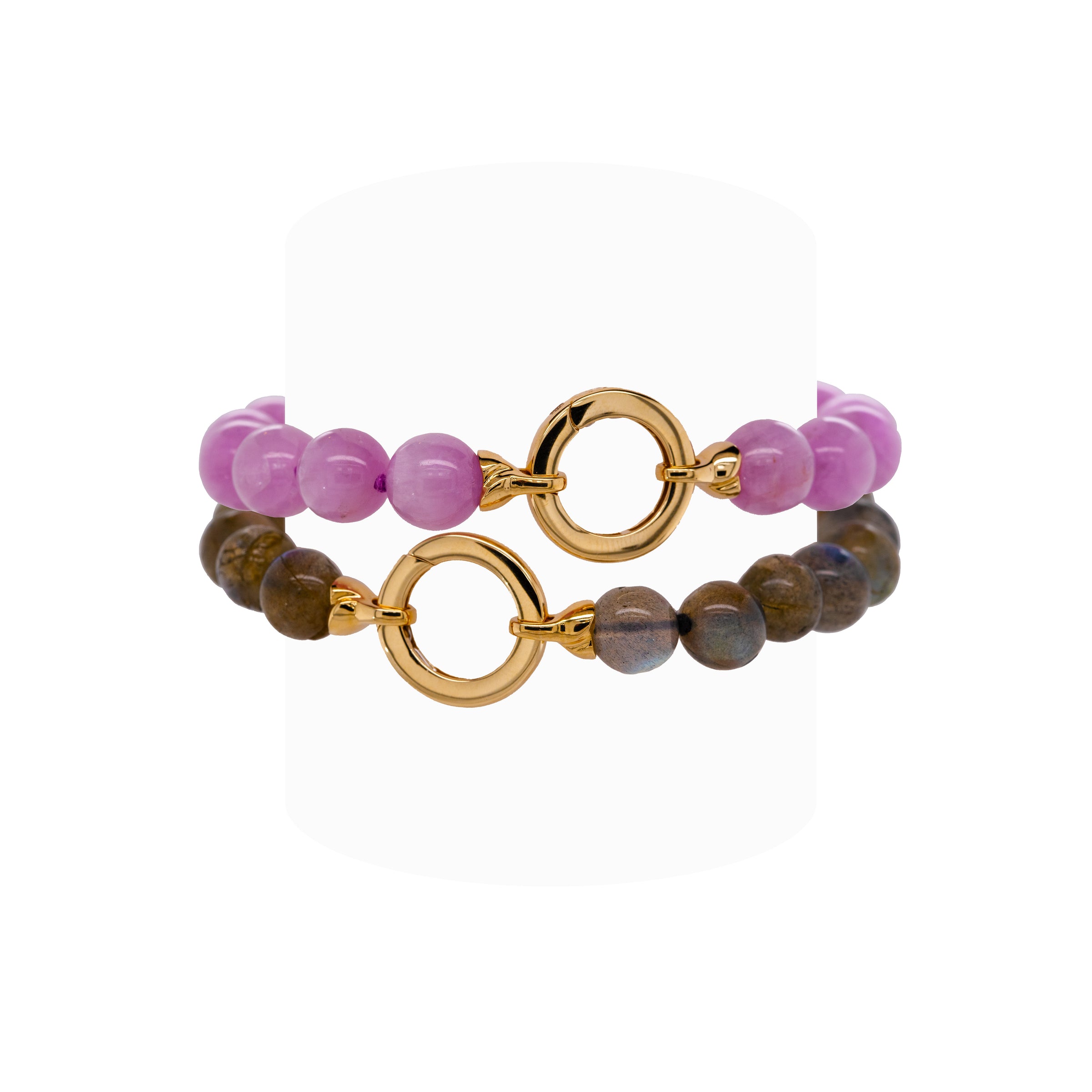 The Labradorite Bracelet and Kunzite Bracelet